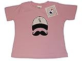 シカゴホワイトソックスSaag幼児用女の子ピンク口ひげ半袖Tシャツ( 4t )