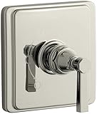 KOHLER K-T13135-4A-SN Pinstripe Pure Rite-Temp Pressure-Balancing Valve Trim with Lever Handle, Valv