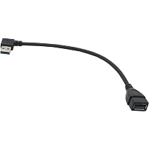 オーディオファン USB3.2 Gen1 L字 延長ケーブル USB-A オス - メス
