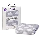 Snuz Cot/Cot Bed Fitted Sheet - Cloud Nine Print by The Little Green Sheep