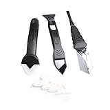 Firlar　シリコーンシールスプレッダースクレーパーコーキングリムーバーグラウトコーキングツール道具　ファミリー　家用　３個セット