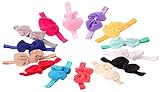 veenajo 14pcs Sweet Babys女の子Bowsシフォンフラワー伸縮性ヘッドバンド