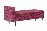 arne ベンチ 椅子 ベンチソファー ソファーベンチ 幅130 奥行48 高さ59cm Baggy SA 2×5 モケット ミカエル柄 パープルピンク