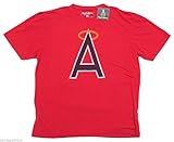 California Angelsクーパーズタウンヴィンテージレトロ赤Tシャツミディアム