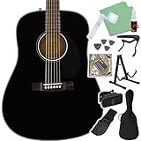 Fender CD-60S Black アコースティックギター初心者12点セット フェンダー
