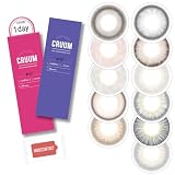 ウェットティッシュ付き カラコン クルーム ワンデー 1箱10枚入 CRUUM 1day 14.1mm 14.5mm Amazon.co.jp限定 キム・ジアン PWR：0.00／COLOR：スモークグレー