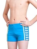 Aivtalk Boys Swim Trunks夏ソリッドカラークイックドライスポーツ水泳ボクサー US サイズ: S カラー: ブルー