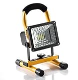 Cshidworld LED 投光器 15W 充電式 バッテリー内蔵 1150LM 6500K 昼光色 ポータブル コードレス 防水防塵 長時間点灯 防災対策 農業照明 集魚灯