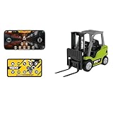 [Bebemax]1/64 ミニラジコン ラジコン【パレット&フック付属】ミニRCフォークリフト 合金フォークリフト ミニカー USB充電式 アプリ&リモコン デュアルモード操作 合金ボディ 頑丈設計 昇降可能リフト 室内外プレイ 大人向けおもちゃ