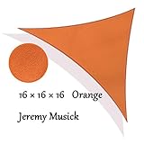Robey 日よけ シェードセイル オレンジ5ｘ5ｘ5m