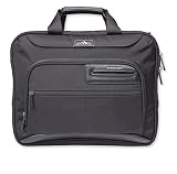 Brenthaven Elliot デラックスブリーフショルダーケースバッグ 15インチのノートパソコン、MacBook、Chromebook、タブレットに対応 - 丈夫で万能、便利で安全 プロフェッショナル、ビジネスまたはオフィス用 - ブラック