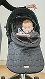 フットマフ ベビー カー カバー ベビーキャリア ベビーカー用防寒カバー 寝袋 お布団 おんぶ 抱っこ (Black)