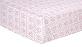 Trend Lab Fair Isle Deluxe Flannel Fitted Crib Sheet, Pink by Trend Lab [並行輸入品]