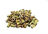 bestsupplier 150個亜鉛メッキ炭素鋼リベットナットフラットヘッド挿入Nutsert 1 / 4 – 20unc