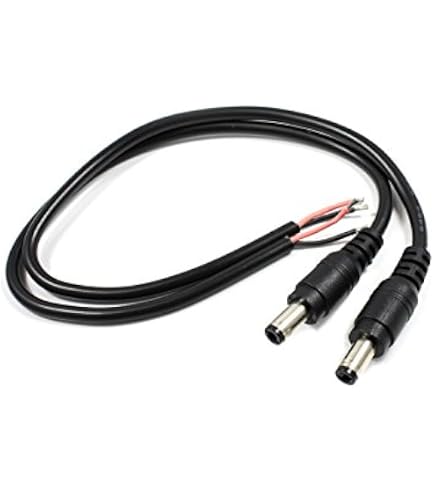 Amazon | DCプラグ付きケーブル (プラグ外径5.5mm 内径2.5mm/2.1mm両