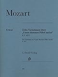 モーツァルト: グルックのオペラ「メッカの巡礼」の「われらの愚かな民の思うは」による10の変奏曲 ト長調 KV 455/原典版/ヘンレ社/ピアノ・ソロ