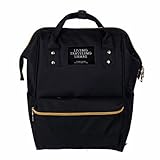 マザーズリュック がま口 口金 バックパック シンプル 通勤 通学 A4 収納 ママ マザーズ レディース ブラック