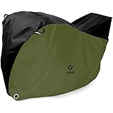 créer(クレエ) 自転車カバー 防水 厚手 破れにくい 210D 29インチまで対応 (ハイバック/カーキ)
