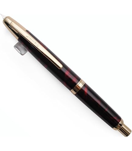 Amazon | (ジンハオ) Jinhao 10 格納式万年筆 - 細字ペン先、キャップ