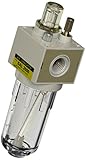 PneumaticPlus SAL2000M-N02B Miniature Compressed Air Lubricator 1/4 NPT - Poly Bowl, Bracket by Pneu