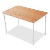 LOWYA （ロウヤ） ダイニングテーブル 天然木 突板 シンプルデザイン 木製ダイニングテーブル テーブル単品 幅120cm ナチュラル/ホワイト おしゃれ