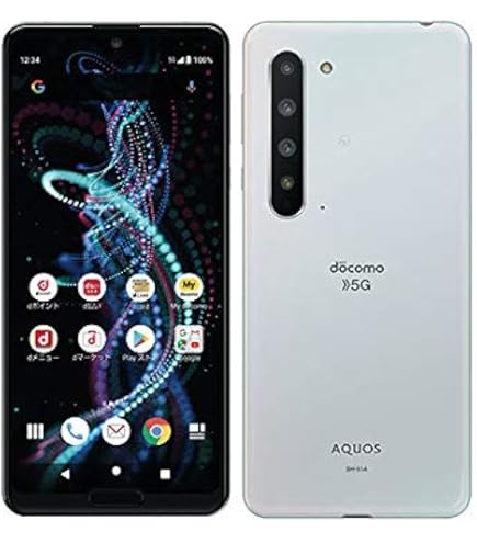 Amazon | docomo AQUOS R5G SH-51A SIMロック解除済 オーロラホワイト