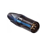 Neutrik ノイトリック オス コネクター、黒色 NC4MXX-B