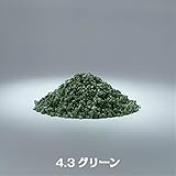 カラーサンド３，４号・中心粒径１ｍｍ・全９色■２００ｇ送料込み(〒スマートレターにて発送) (4.3グリーン)