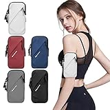 Sports arm bag アームバンド スマホバンド Vestey ランニング スマホ ポーチ 防水 スマホケース magic tape design ブラックマジックデザイン 防水 耐汗デザイン 多色選択 (ホワイト)