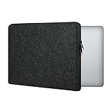 kwmobile 12,5" 13" Laptop/Notebook対応 PCケース - パソコンケース 耐衝撃 フェルト23.5 x 33.5 cm ダークグレー