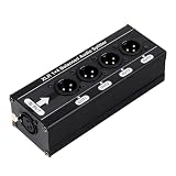 Qtheute(クテウテ) XLR 1x4バランスオーディオスプリッター1 In 4 Out 3ピンXLRオーディオスプリッター電源なし不要