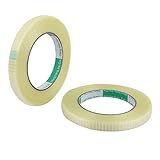 uxcell ガラス繊維テープ ホワイト 断熱 グリッドテープロール 12 x 125mm 50m全長 2個入り