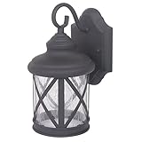 Yosemite Home Decor 5041BL-S 1 Light Exterior, Small, Black Finish [並行輸入品]