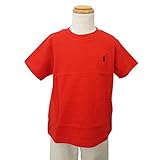 (ポロ ラルフローレン)POLO Ralph Lauren キッズ Tシャツ 半袖 子供服 刺繍 ポニー PONY レッド×ネイビー 3T [並行輸入品]