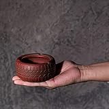 CXQ パーソナリティ創造性レトロパストラルセメントタイヤ灰皿の装飾と装飾 (Color : Red)