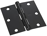 Stanley Nationalハードウェアv8028 3 – 1 / 2 "ドアの蝶番ブラック、2パック 4 Pack S808-105