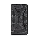 エレコム スマホケース 手帳型 マルチケース 衝撃吸収バンパー付き ZEROSHOCK ~5.2インチまで対応 カモフラ (ブラック)P-ZEROF02CMB