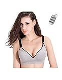 AIKOSHA NETWORK グレー 90B ベビー＆マタニティ マタニティブラ & 靴下 のセット商品 授乳ブラ ストラップオープン 簡単授乳 シームレスブラ