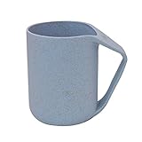 Monique Eco Friendly生分解性PP Drinks Mug Cup Forホットコーヒージュースお茶水 13.5 ounce ブルー bz-00242M1