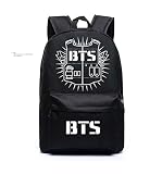 韓流グッズ 可愛 ファッション BTS 防弾少年団 Bangtan Boys 花様年華Young Forever バッグ リュックサック (ブラック)