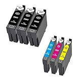 EPSON用 エプソン用 IB07 マウス 互換インク IB07CL4B (IB07CL4A の大容量)(KB/CB/MB/YB) 4色セット+2ブラック(合計6本)対応機種:PX-S6010 / PX-M6010F / PX-M6011F【KB顔料/残量表示/個包装】