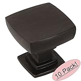 Cosmas 5232orb Oil Rubbed Bronzeコンテンポラリースクエアキャビネットノブ – 10パック