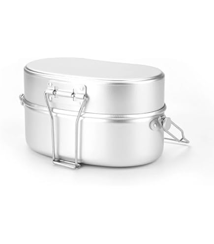 Amazon.co.jp: 飯盒 4号炊 前川金属 兵式飯合 金TD : スポーツ