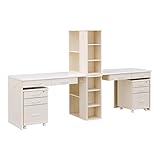 学習デスク twin desk（ツインデスク） (B:引出し金属製スライドレール, ライトナチュラル／ライトナチュラル)