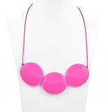 Teething Necklace for Mom by Bambini & Me, Food-Grade, BPA-Free Silicone Baby Teething-Necklace Keep