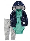 カーターズ Carter's ジャケット セット 3-Piece Babysoft Little Jacket Set 12M (72-78cm) [並行輸入品]