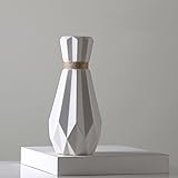北欧の麻の花瓶シンプルな創造的な折り紙の陶器の花の花のリビングルームデスクトップレストラン小さな新鮮な装飾品の装飾品 ( 色 : 花と )