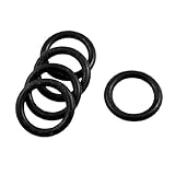 uxcell オイルシール Oリング ゴム ブラック 32mm x 23mm 5個入