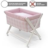 Cambrass Small Bed X Wood (46 x 78 cm, Bebe Pink) by Cambrass