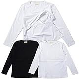 Mily 授乳服 授乳口 授乳 インナー セット 【 透けない素材 】 ブラック & ホワイト